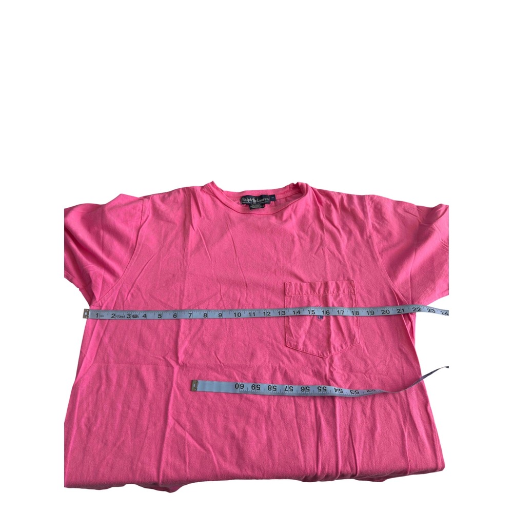 Ralph Lauren T-Shirt Women's Pink Cotton Small Pony Short Sleeve Casual Large‎ - Picture 10 of 12